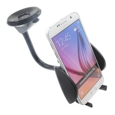 For Galaxy S20/S21/S23/FE Dash Car Mount Windshield Holder Cradle Swivel