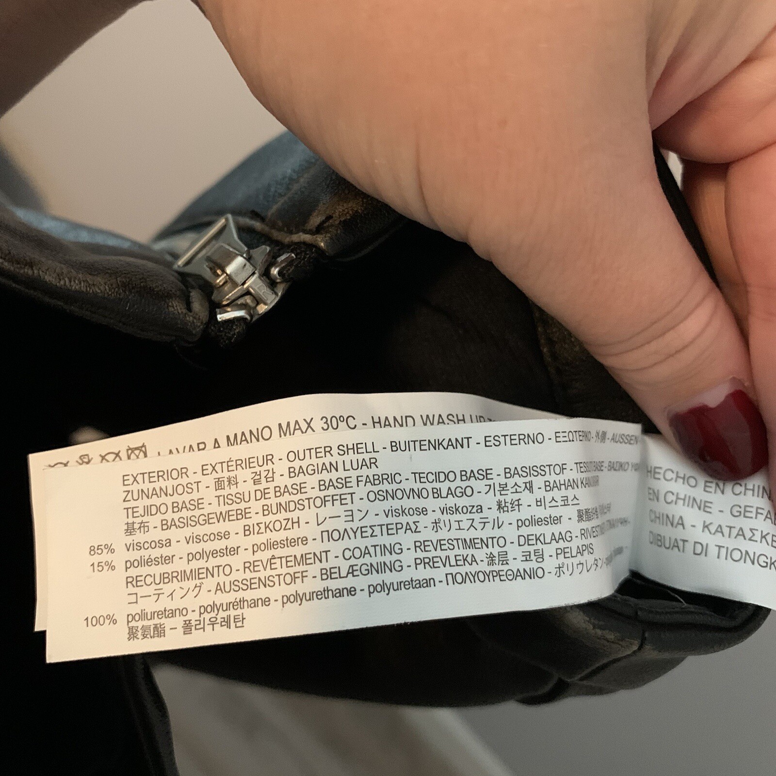 Women's Zara Basic Black Leather Asymmetrical Stu… - image 8