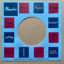 PHONODISC CANADA 1966 TO 1969 REPRODUCTION RECORD SLEEVE PACK OF 10