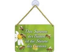 Kulth&auml;nger Blechschild Summen der Bienen KH111