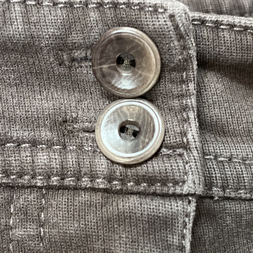 Eileen Fisher Sz PL 14/16 Petite Stretch Micro Corduroy Wide Leg Pant Brown - Image 3 of 4