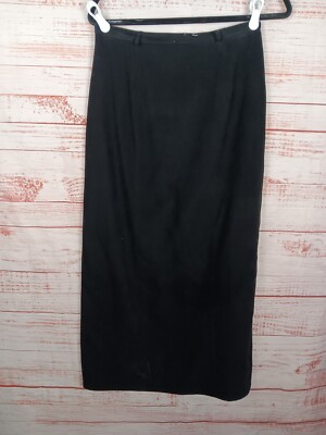 Talbots Maxi Skirt Women's Velvet Black Holiday Skirt