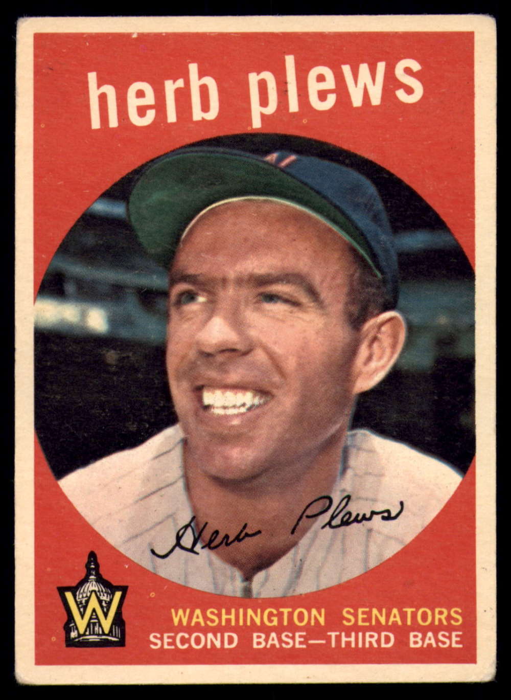 1959 Topps #373 Herb Plews EX Senators ID:68623 | eBay