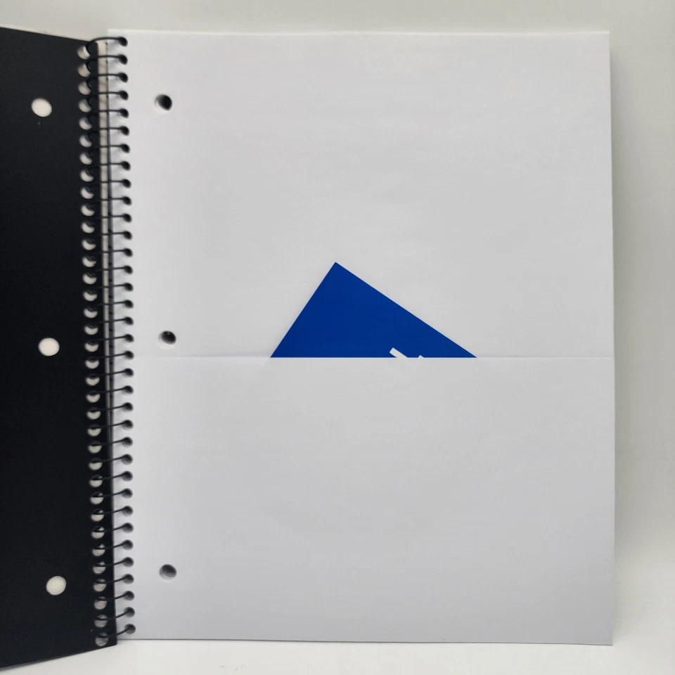 Cuaderno Mead, regla universitaria, 3 agujeros, cubierta de polietileno, 1 tema 100 hojas 11 x 8 1/2 Foto 2 de 2