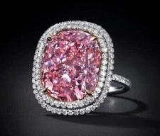 4Ct Simulated Sapphire 14k White Gold Plated Silver Engagement Double Halo Ring