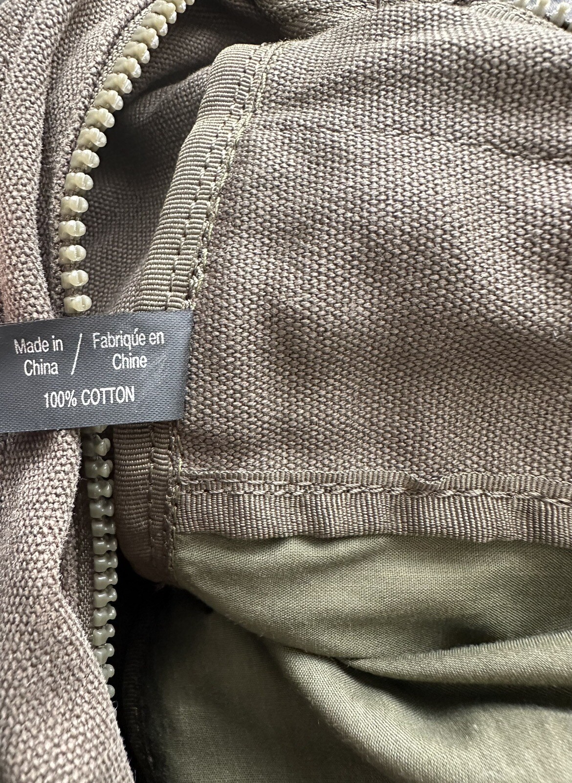 Roots Canada Canvas Crossbody  Bag, Army Green