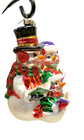 Christopher Radko Snowman Family Singing Carols Snow 5" Glass Christmas Ornament — photo 9