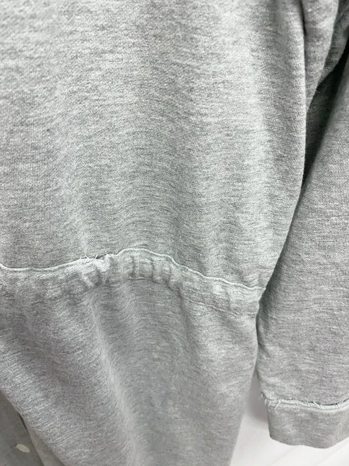 SHIMERA Gray Hoodie Drawstring Button-Up Robe Gown Dress Pajama XL 16 Nordstrom - Image 3 of 4