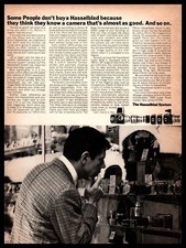 1968 Paillard Inc. "The Hasselblad System" Camera Lenses Vintage Print Ad