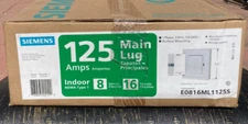 Siemens E0816ML1125S 125A Main Lug 8 Space 16 Circuit Surface Mount Load  Center