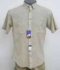 Cremieux Collection Yacht Club Chino Tan S/S Men's Shirt NWT $79.50 Choose Size