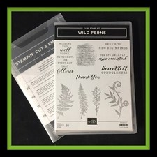 Stampin' Up WILD FERNS Stamp Set  WILD FERNS Dies   NEW   402