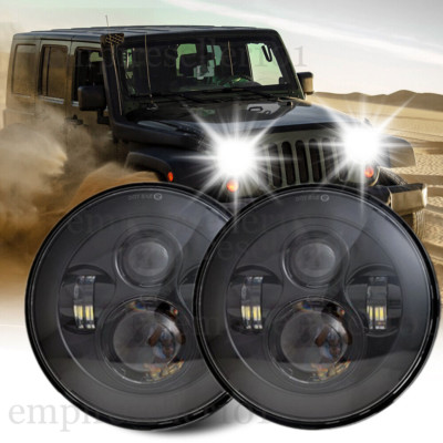7 '' Round H6017 LED Headlight For Jeep Wrangler JK TJ LJ 1997-2018 High-Low Lamp