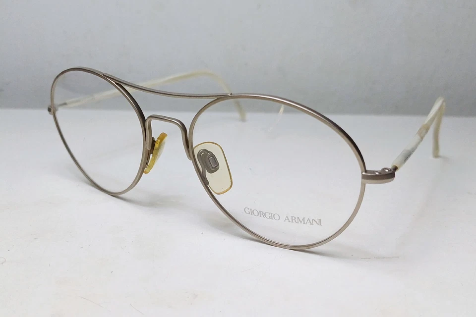 Gafas redondas GIORGIO ARMANI años 90 mod. Gafas de moda 707 Frame Italia  Foto 3 de 4
