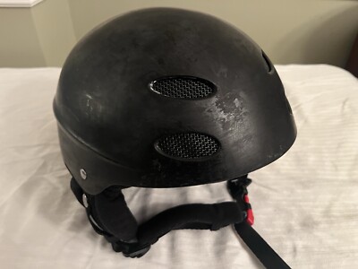 bolle snowboard ski helmet size l RARE Bolle Snowboard Ski Helmet Sz L 57- 59 Cm Matte Black CANNONBALL  FINISH