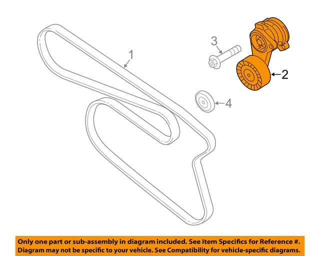 BMW OEM 1112 X3Serpentine Fan Belt Tensioner 11288620022 eBay