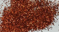 Dark Orange Metal Flake Glitter 0.015 Hex Paint Craft Epoxy Guitars Bike Hot Rod