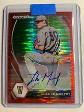 2021 Panini Prizm Draft Picks Red Pulsar Prizm Luke Murphy #D /11 Rookie Auto