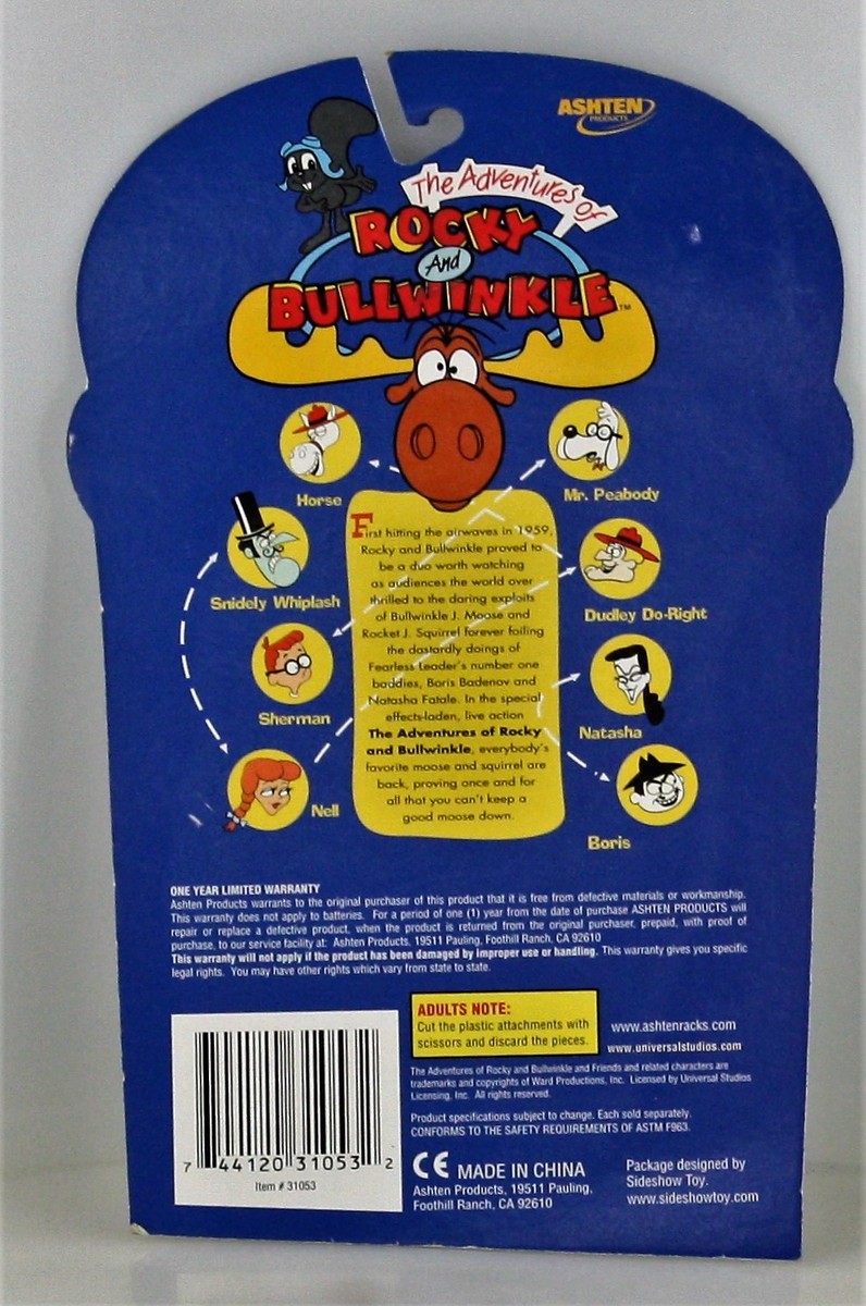 ヴィンテージトイ　ロッキーとブルウィンクルの大冒険　キーホルダー ROCKY&BULLWINKLE RUBBER KEYRING-NEW-RARE | eBay