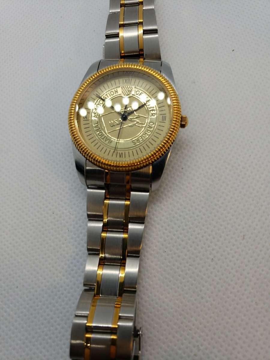 Very RARE VTG Gold Tone Watch Hampden  American Federation of Govermnt Employees Antique Dueber Hampden pocket watch | Proxibid main image 4
