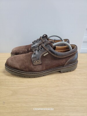 Salamander Suede Oxfords Men's Size 9 EU 43 Brown Made In Portugal 