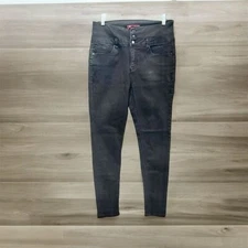 Wax Jeans Womens High-Rise Skinny Black Sz 13 Soft Stretchable Denim Party Retro