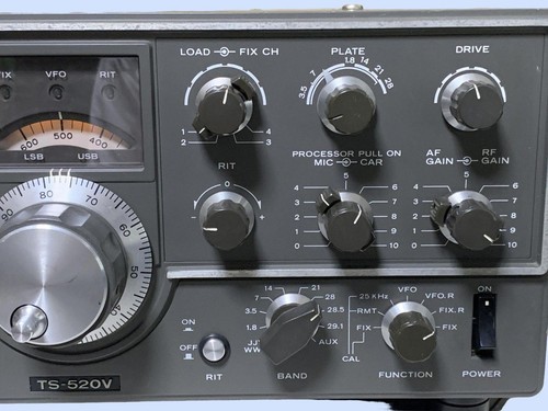 Trio (Kenwood) TS-520V HF SSB Transceiver Ham Radio Not Tested - Zdjęcie 5 z 6
