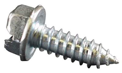 Donkey Auto Products License Plate Screws - Number 14 x 0.75 inch Slotted Hex...