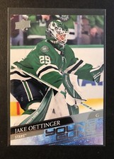 2020-21 Upper Deck Hockey Young Guns Rookie RC #246 Jake Oettinger Dalla Stars