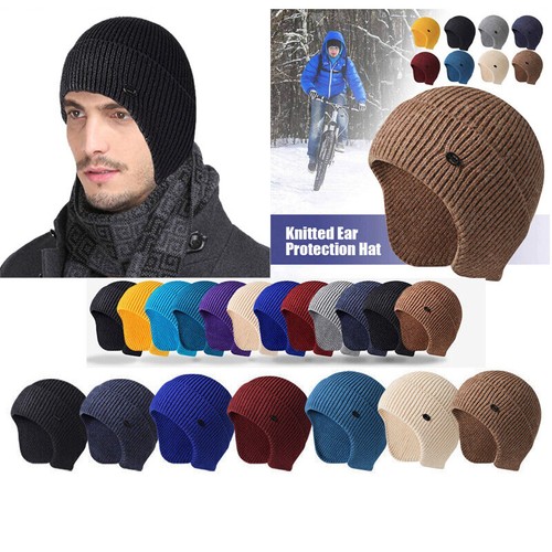Bonnet Homme Côtelé Multicouleur - Manchette Tricot - Ski Hiver 56-60cm - Neuf étiqueté