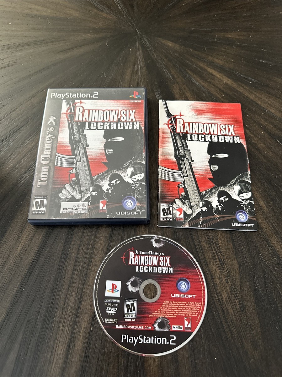 PlayStation 2 PS2 Game Tom Clancys Rainbow Six Lockdown CIB