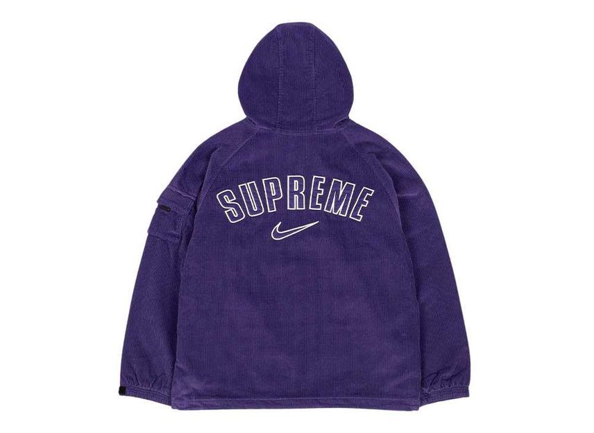 Supreme Nike Arc Corduroy Hooded Jacket Purple | eBay