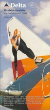 Delta Air Lines system timetable 12/1/01 [308DL] Buy 4+ save 25%