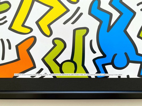 KEITH HARING ESTATE RARE 1999 LITHO PRINT FRAMED POP ART POSTER "UNTITLED" 1983 - Picture 8 of 12