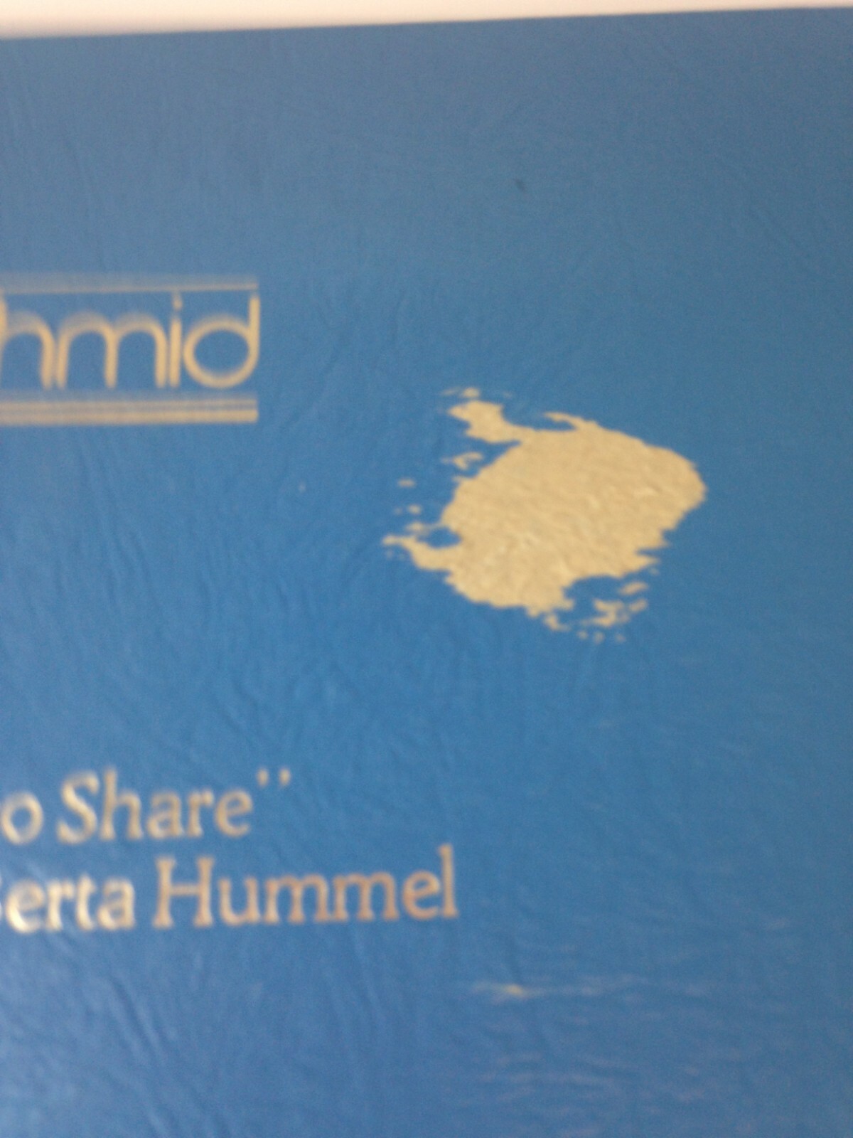 Schmid 1984 “A Joy To Share”inspired by Berta Hummel Mothers day collector plate