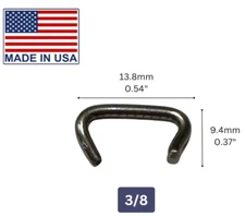 3/8 Stainless Steel Hog Rings Crab pots, Cages, Traps, Fencing, Sausage (500)