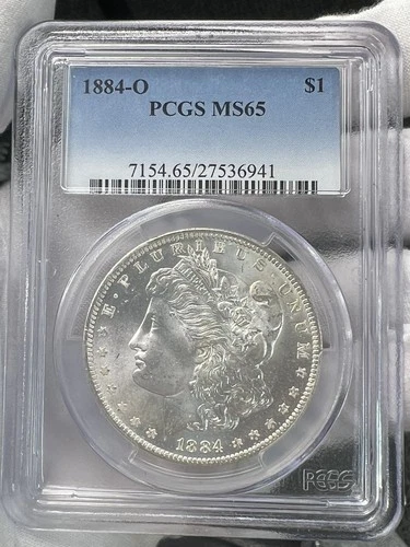 1884-O $1 Morgan Dollar 90% Silver PCGS MS65 US Coin