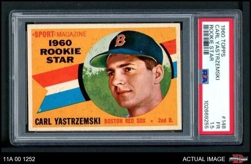 1960 Topps #148 Carl Yastrzemski RC Star Red Sox RC HOF PSA 1.5 - FAIR