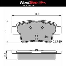 DriveTec Brake Pads for Rolls-royce Wraith Black Badge - 6.6 - 13-
