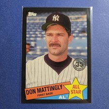 2020 Topps - 1985 Topps Baseball All-Stars Don Mattingly #85AS-23 Black /299