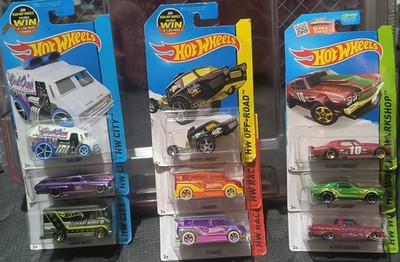 9- Different Hot Wheels from 2015, 1 paint variation