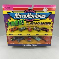 1997 Micro Machines, 1 Famous Fords w/5 Bonus Cars, Galoob, NIB 65100