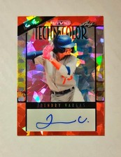 Joendry Vargas 2023 Leaf Vivid AUTO CRYSTAL ORANGE 2/3 Technicolor Dodgers Y6