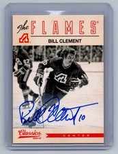 2012 Panini Classics Signatures #123 Bill Clement  AU Atlanta Flames