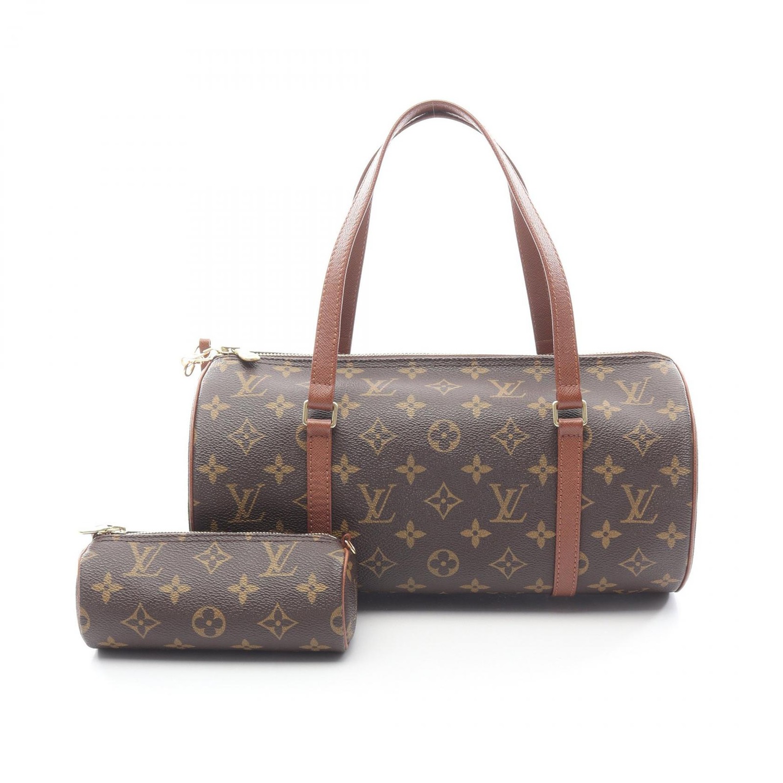 LOUIS VUITTON Papillon 30 old shoulder Handbag M51365 Monogram leather Brown LV