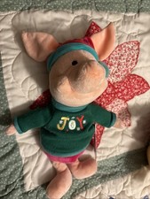 BNWT Disney Piglet "Joy" Christmas Holiday - Medium 14" Plush Toy