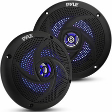 Marine Waterproof Speakers 6.5  - Low Profile Slim Style Wakeboard Tower and Wea