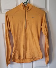 Nike Fit Dry Quarter Zip Color yellow Women's Size:S Col