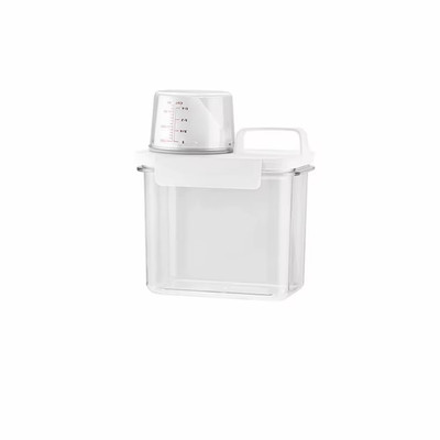 Airtight Laundry Detergent Dispenser Powder Storage Box Clear Washing Powder Liq