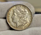 1903 US Morgan Silver Dollar $1 AU (Cleaned, Rim Nicks)